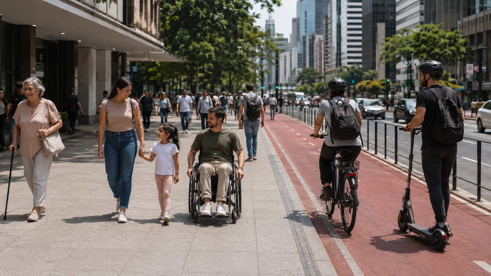 Bicicleta elétrica, patinete e scooter: onde podem circular sem colocar pedestres em risco?